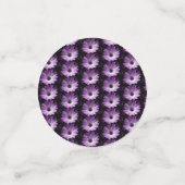 Lila Daisy-Blume benutzerdefinierter Table Confett Konfetti (Klein Vorderseite)
