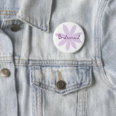 Lila Daisy Blume Bridesmaid Button (Beispiel)
