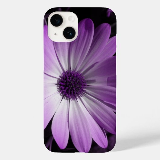 Lila Daisy-Blume Case-Mate iPhone Hülle (Rückseite)