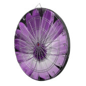 Lila Daisy Blume Dart Board Dartscheibe (Vorderseite rechts)