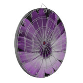 Lila Daisy Blume Dart Board Dartscheibe (Vorderseite Links)