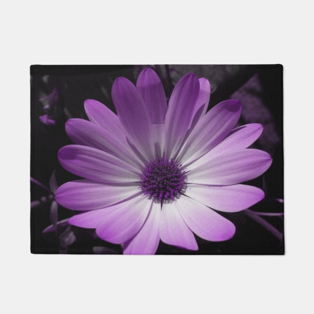 Lila Daisy Blume Doormat Fußmatte (Vorderseite)