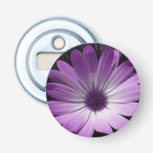 Lila Daisy Blume Flaschenöffner (Vorderseite)