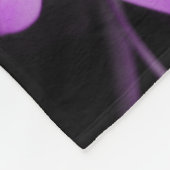 Lila Daisy Blume Fleece Blanket (Ecke)