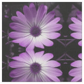 Lila Daisy-Blume Gemustertes Floßgeflecht Stoff (Nahaufnahme)