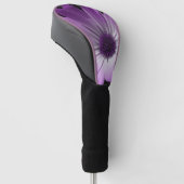 Lila Daisy Blume Golf Driver Cover Headcover (angewinkelt)