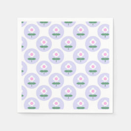 Lila Daisy Blume Kinderdusche im Bloom Party Serviette