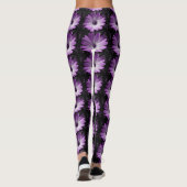 Lila Daisy Blume Leggings (Rückseite)