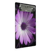 Lila Daisy Blume Mini-Zwischenablage Mini Klemmbrett (Schrägansicht)