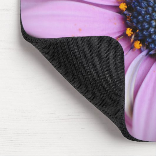 Lila Daisy Blume Mouse Pad Mousepad (Ecke)