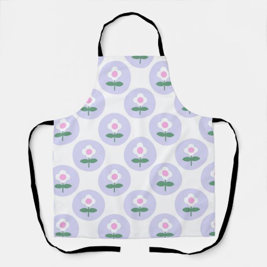 Lila Daisy Blume Mütter Tagesspende Schürze (Vorderseite)