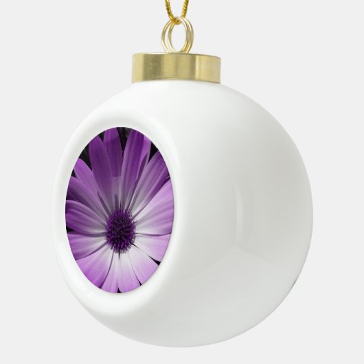 Lila Daisy Blume Ornament (Rechts)