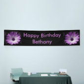 Lila Daisy Blume Personalisiert Banner (Messeveranstaltung)