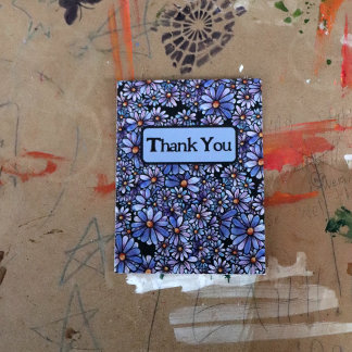 Lila Daisy-Blume Postkarte