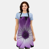 Lila Daisy-Blume Schürze (Getragen)