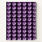 Lila Daisy Blume Spiral Notebook Notizblock (Rückseite)