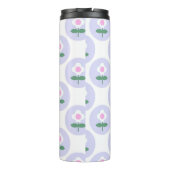 Lila Daisy Blume Tee Kinder Niedlich School Thermosbecher (Rückseite)