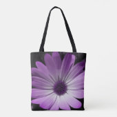 Lila Daisy Blume Tote Bag Tasche (Rückseite)