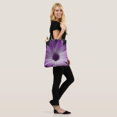 Lila Daisy Blume Tote Bag Tasche (Am Model)