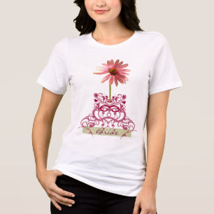 Lila Daisy Bride Wedding Party Tri-Blend Shirt