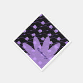 Lila Daisy Chain Blumenmuster Napkins Serviette (Ecke)
