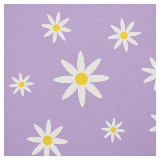 Lila Daisy-Fabrik Stoff (Muster)