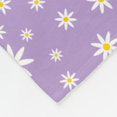 Lila Daisy Fleece-Blanken Fleecedecke (Ecke)