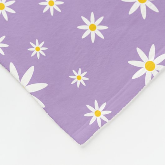 Lila Daisy Fleece-Blanken Fleecedecke (Ecke)