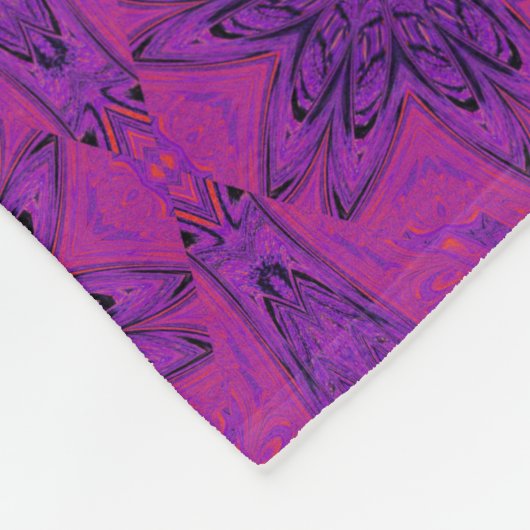 Lila Daisy Fleecedecke (Ecke)