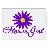 Lila Daisy Flower Girl (Vorderseite (Horizontal))