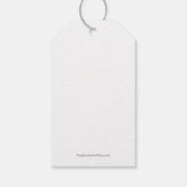 Lila Daisy Gift Tags Geschenkanhänger (Rückseite)