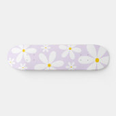 Lila Daisy Musterskateboard Skateboard (Horizontal)