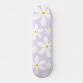 Lila Daisy Musterskateboard Skateboard (Vorne)
