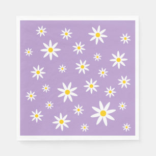 Lila Daisy Paper Napkins Serviette