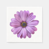 Lila Daisy Party Paper Napkins Serviette (Vorderseite)