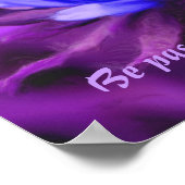 Lila Daisy Passion Zitat Inspiration Poster (Ecke)