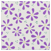 Lila Daisy-Stoffe und Crafting-Muster Stoff (Nahaufnahme)