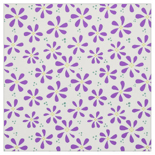 Lila Daisy-Stoffe und Crafting-Muster Stoff