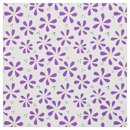 Lila Daisy-Stoffe und Crafting-Muster Stoff (Muster)