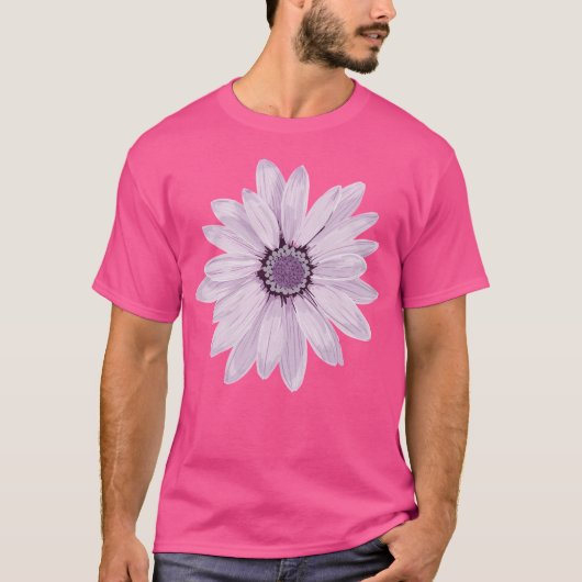 Lila Daisy T-Shirt (Vorderseite)