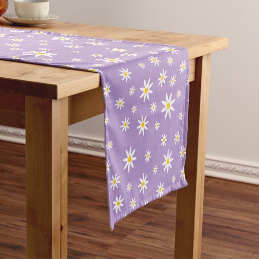 Lila Daisy Table Runner Kurzer Tischläufer (Beispiel)