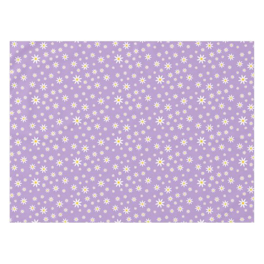 Lila Daisy-Tablett Tischdecke (Vorderseite (Horizontal))