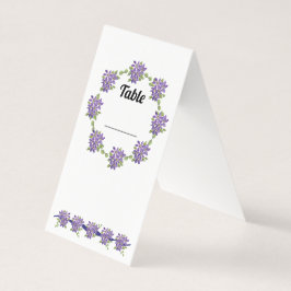 Lila Daisy-Tischkarte Visitenkarten