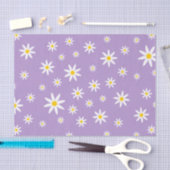Lila Daisy Tissue Paper Seidenpapier (Handwerk)