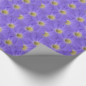 Lila Daisy Wrapping Paper personalisiert Geschenkp Geschenkpapier (Ecke)