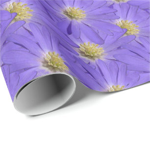 Lila Daisy Wrapping Paper personalisiert Geschenkp Geschenkpapier