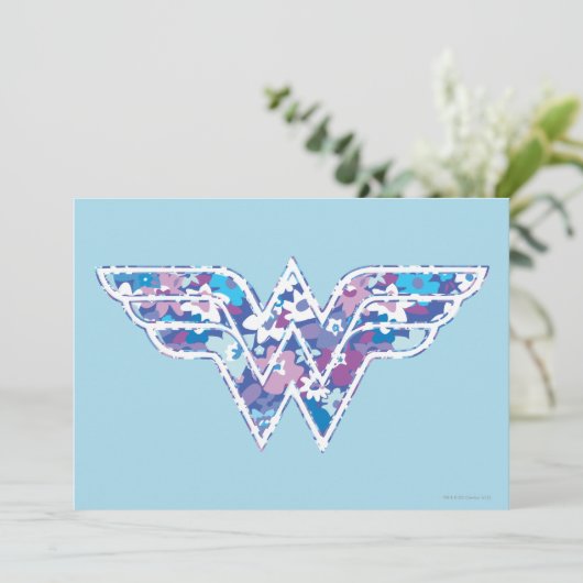 Lila Daisy WW Einladung (Stehend Vorderseite)