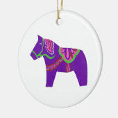 Lila Dala Horse Ornament (Links)
