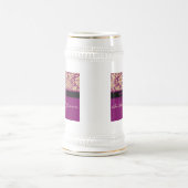 Lila Damask Bierglas (Mittel)