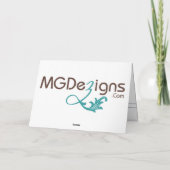 lila Damask Business Danke Cards (Rückseite)